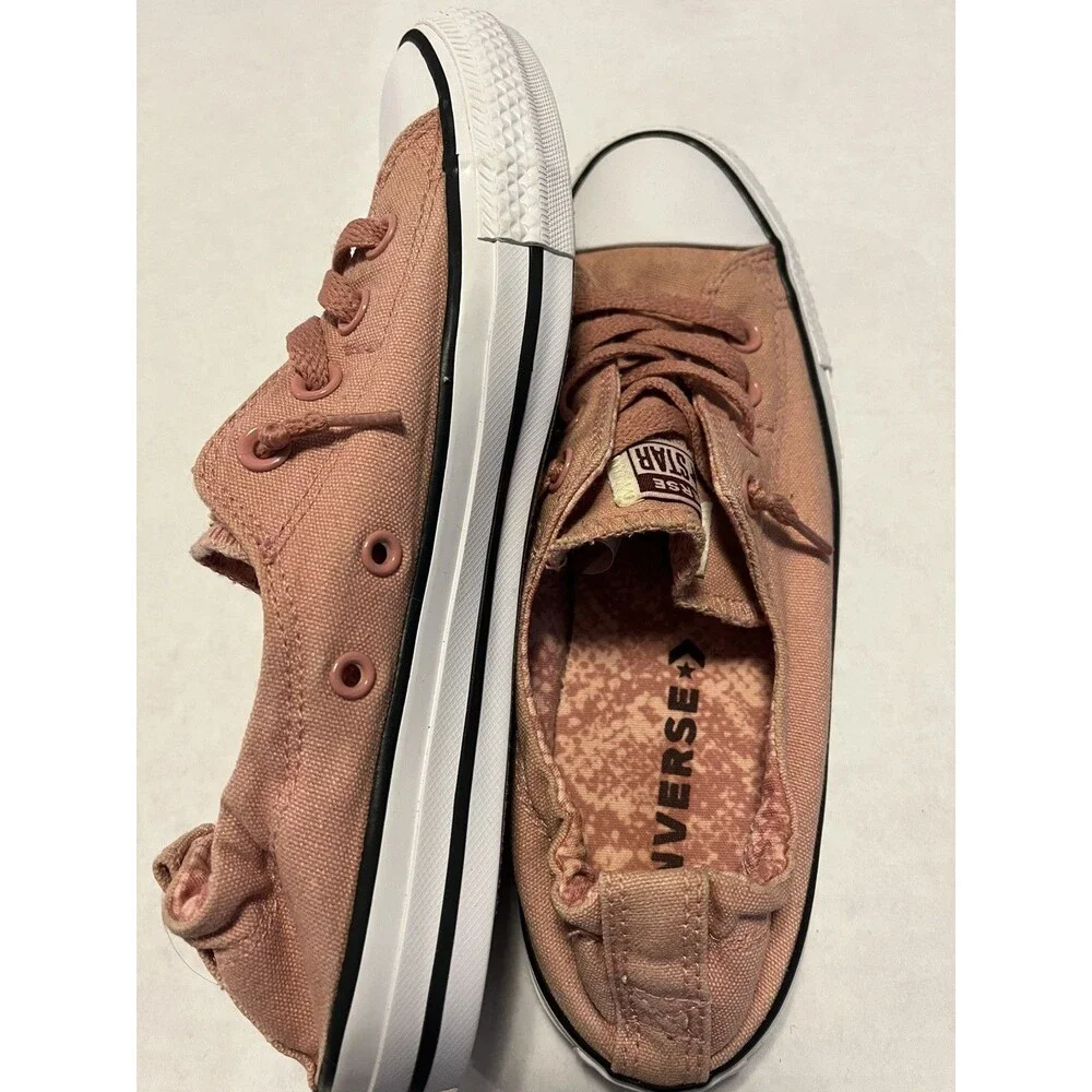 Converse Shoreline Sneakers Womens 8 Rust Pink Chuck Taylor All Star Slip On